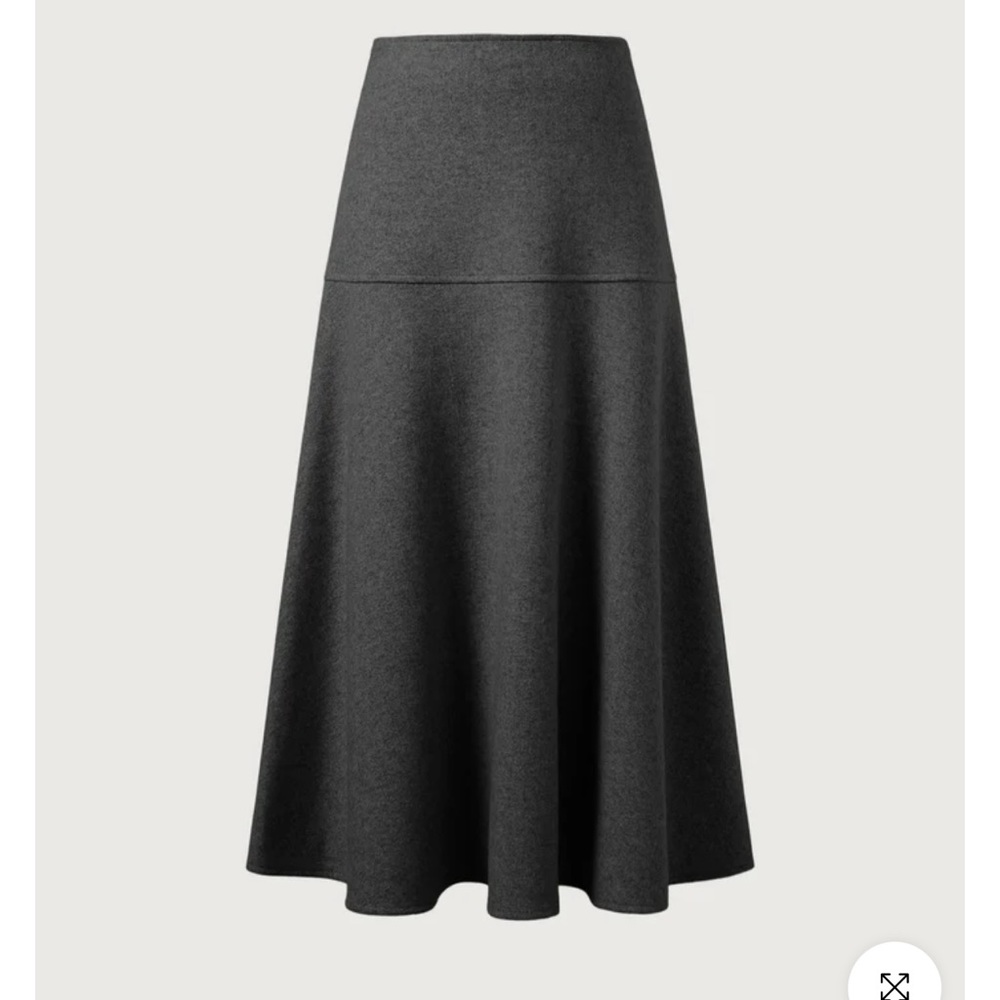 OGL Cashmere-like Flared Maxi Skirt